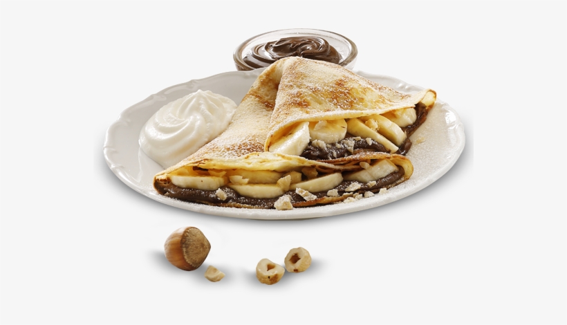 Pancake Banana & Nutella - English Muffin, transparent png #367121