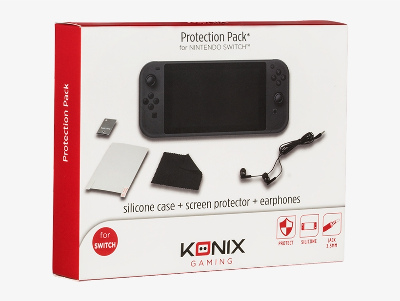 Nintendo Switch Protection Pack - F+f Konix Protection Pack Switch, transparent png #367141
