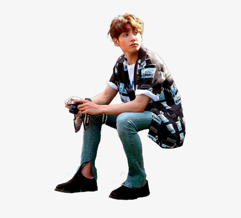 Png, Jungkook, And Render Image - Jungkook Sitting Png, transparent png #367224
