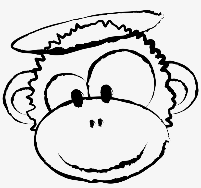 Black No Evil Monkey - Je Ne Suis Pas Porte - Clé Mauvais De Cercle Porte-clés, transparent png #367285