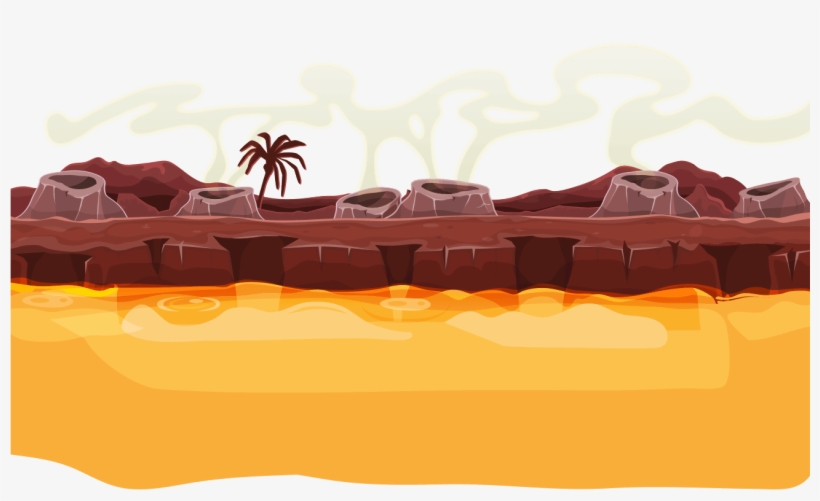 Snap Toys Thunder Stompers Volcanic Lava River - Chocolate Cake, transparent png #367328