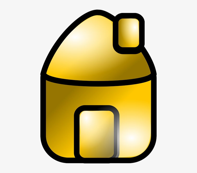 Computer, Home, Icon, Blue, Notepad - สัญลักษณ์ บ้าน สี เหลือง, transparent png #367454