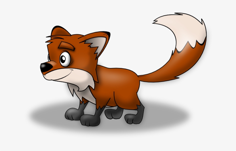 Artistic Fox Png Pic - Cartoon Fox Png, transparent png #367833