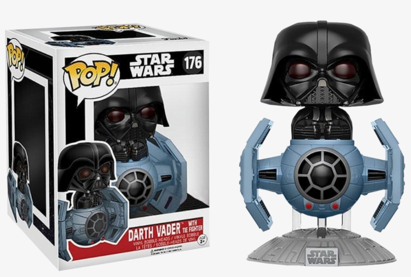 Funko Pop Deluxe Star Wars Darth Vader With Tie Fighter - Darth Vader Tie Fighter Funko Pop, transparent png #368475