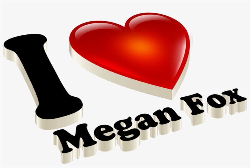 Megan Fox Love Name Heart Design Png - Heart, transparent png #368539