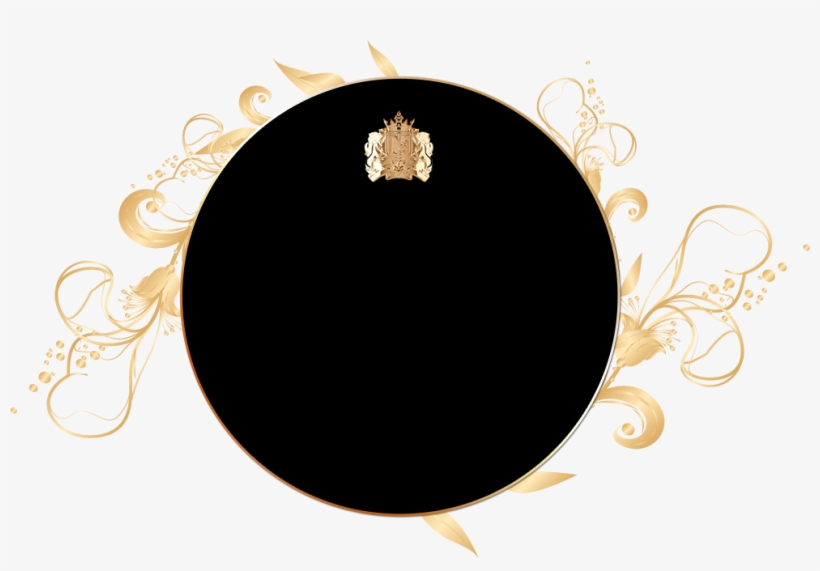 Adorned With A 24 Carat Gold Plated Medallion On The - Luxury Gold Circle Png, transparent png #368678