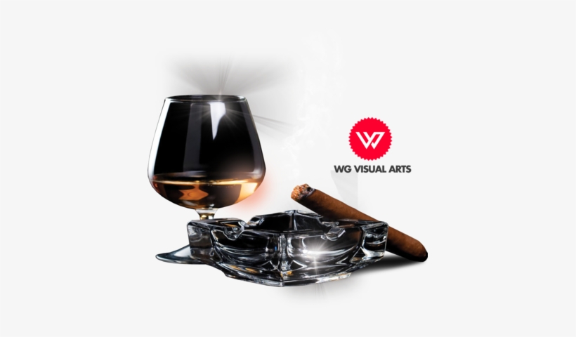 Psd Detail - Cigar And Whiskey Png, transparent png #368722