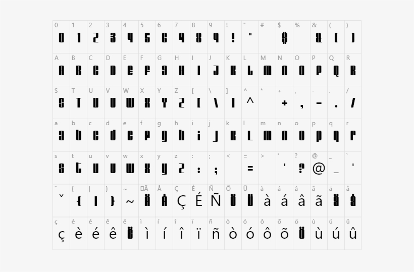 Retro Glare Example Glare Character Map - Aliens Font, transparent png #368763