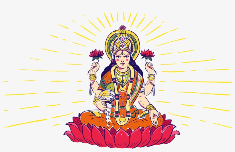 indian god lakshmidevi lakshmi free transparent png download pngkey pngkey