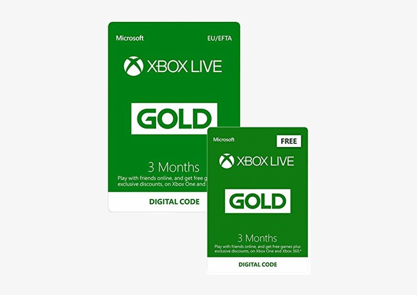 Amazon Uk Is Running A Great Deal On Xbox Live Gold - False Microsoft Xbox Live 6 Months + 1 Bonus Game Gold, transparent png #369164
