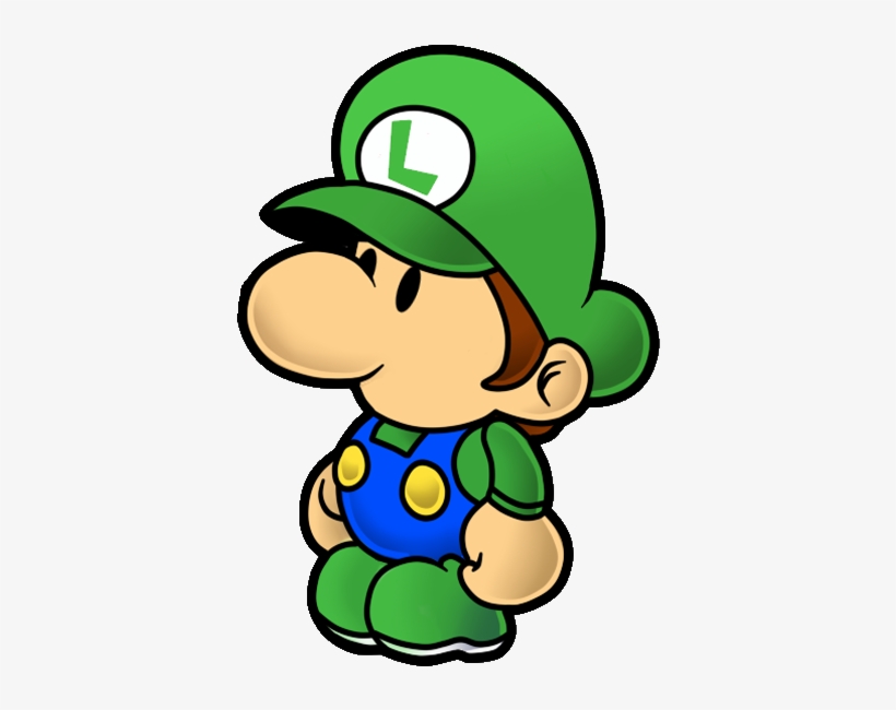 Luigi Clipart Paper - Paper Mario Baby Luigi, transparent png #369207