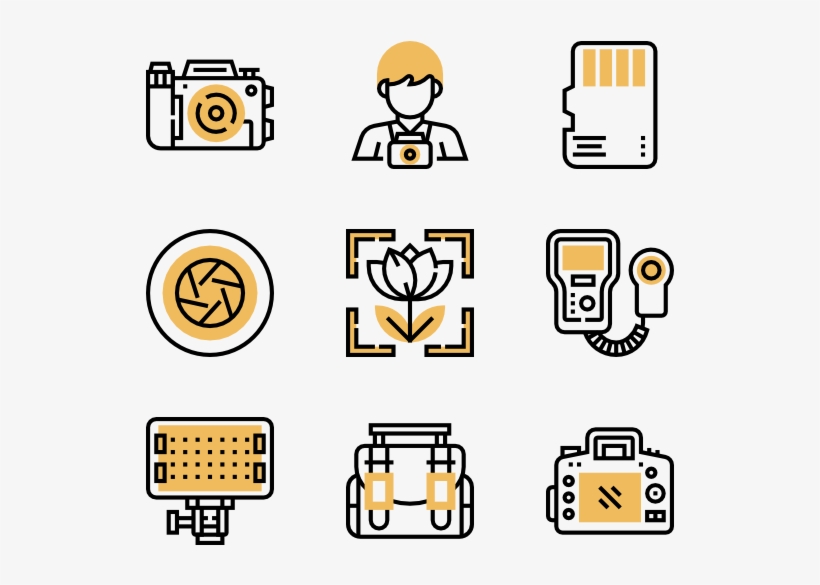 Camera And Accessories - Tourist Travel Icon Png, transparent png #369512