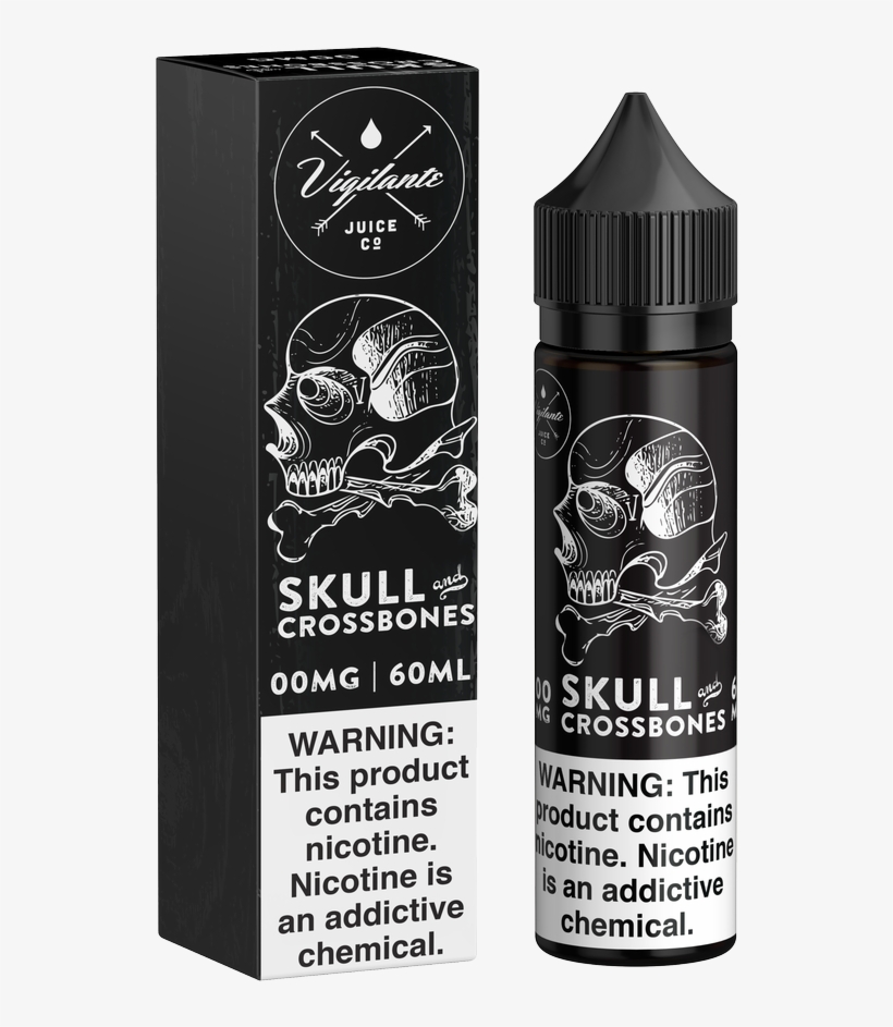 Skull And Crossbones By Vigilante Juice Co - Vapor, transparent png #369566