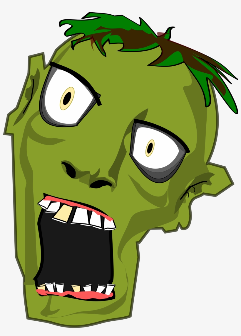 Zombie Head Clip Art, transparent png #369610