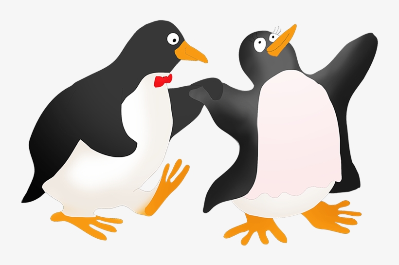 Clip Black And White Library Funny Penguin Clip Art - Clip Art, transparent png #369882