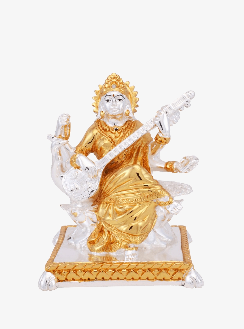 Saraswati Small Gs - Statue, transparent png #369991