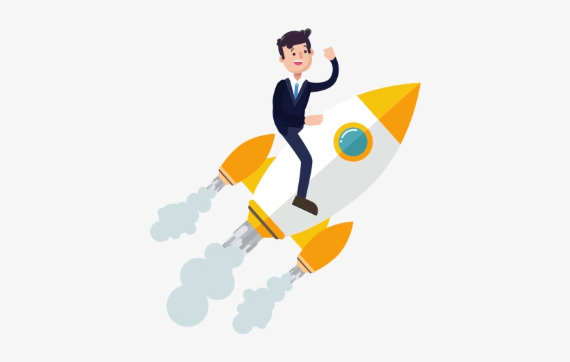 Startup Businessman Rocket - Corpoworking, transparent png #369995