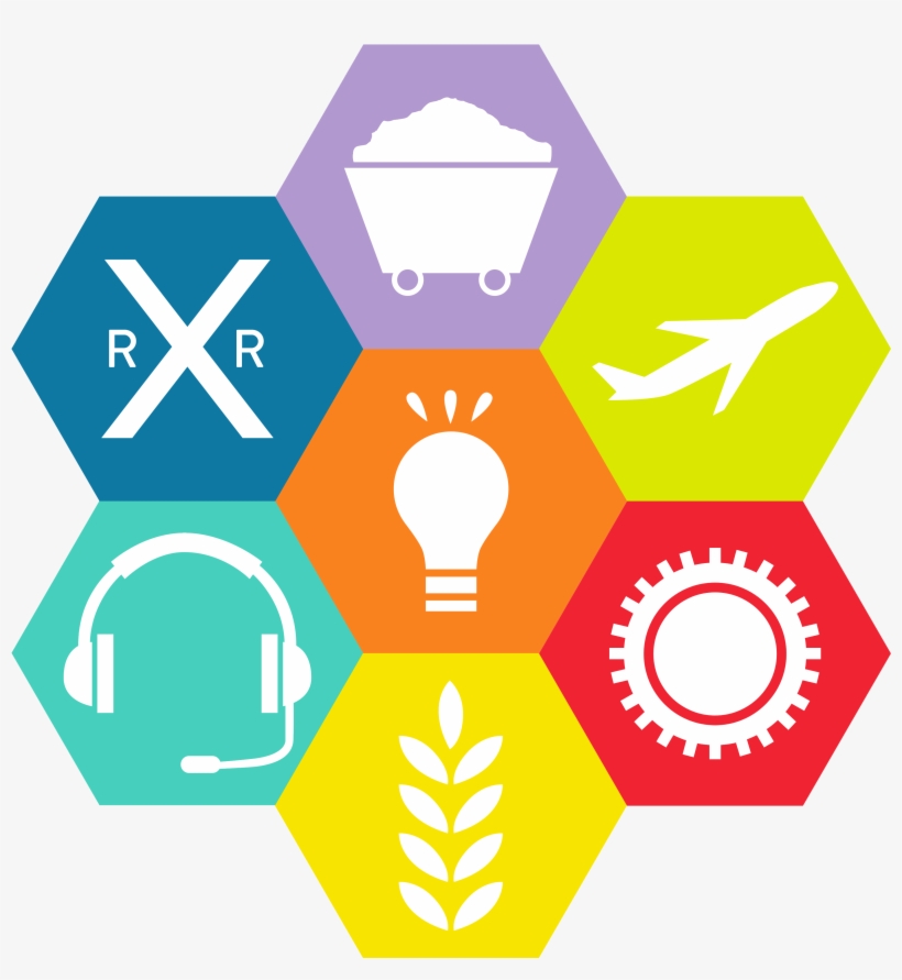 Industries We Serve It Company Delhi India - Promotional Bic Hexagon Die-cut Mouse Pad (100 Qty, transparent png #3600135