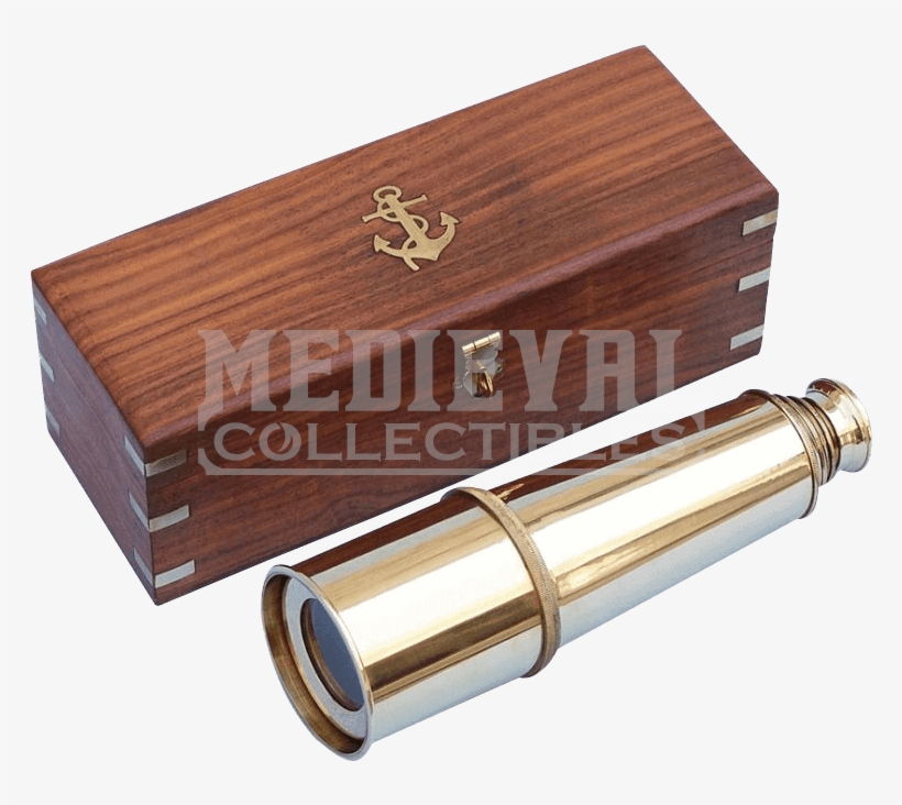 Nauticalmart Deluxe Class Solid Brass Admiral's Spyglass, transparent png #3600193