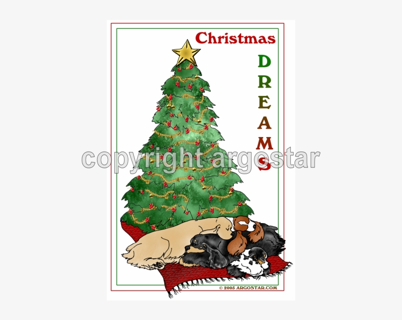Cocker Spaniel Christmas Dreams, transparent png #3600346