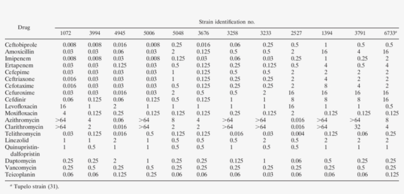 Mics Of 12 Strains Tested By Time-kill - Number, transparent png #3600520