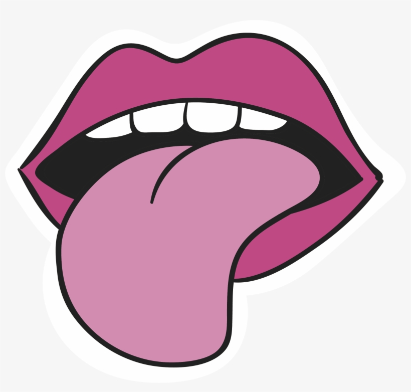 Sticker Clip Art - Tongue Clipart Png, transparent png #3600577