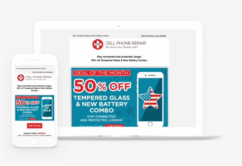Email Marketing For Cpr By Front Porch Solutions - Phone Repairs Deal, transparent png #3600743