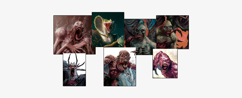 Bald Guys With Long Tongues - D&d Monsters, transparent png #3600839