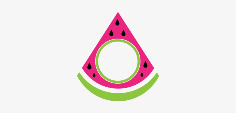 Download Summer Monogram Frame - Watermelon Frame Png - Free ...