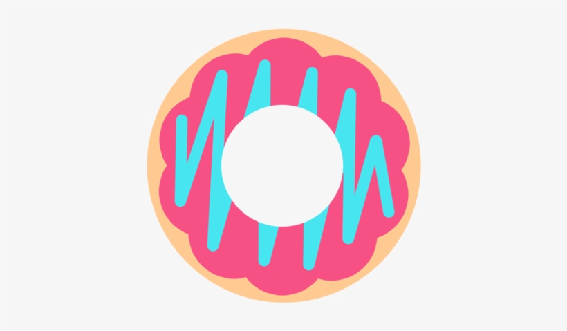 Summer Monogram Frame - Doughnut, transparent png #3600986