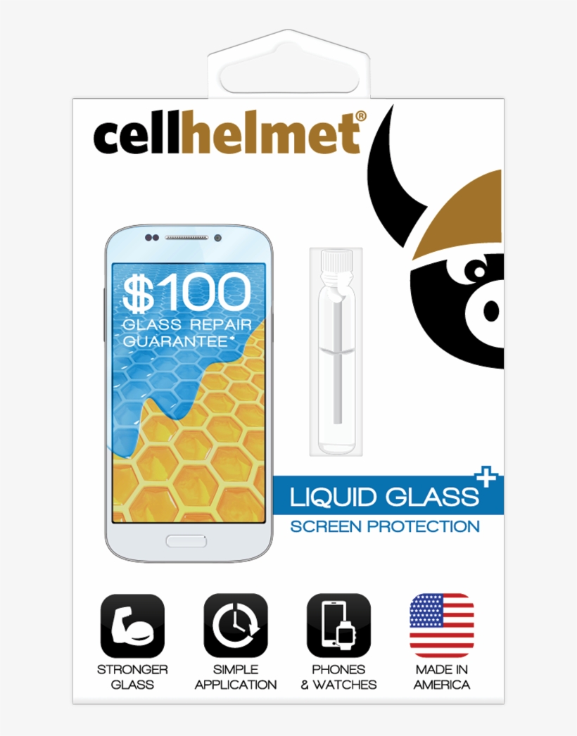 Iphone Screen Protection - Cell Helmet Liquid Glass, transparent png #3601040