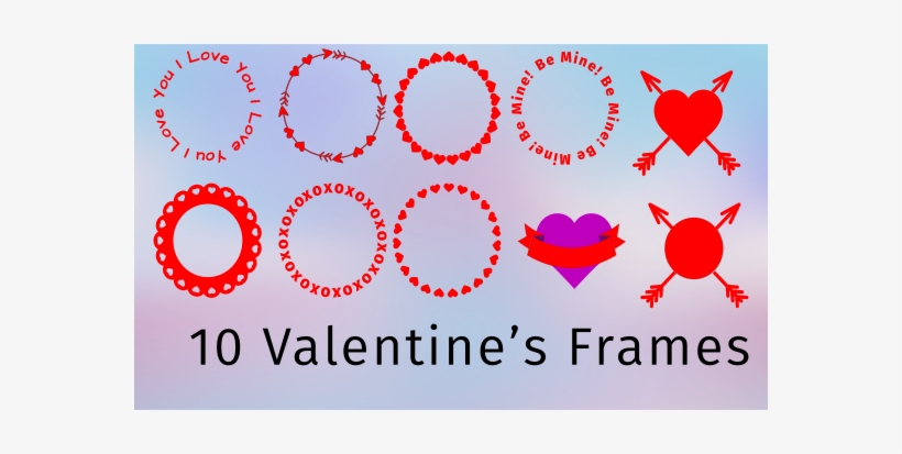 Valentine S Monogram Frames Svg Dxf By Createntreasure - معنى الطفولة, transparent png #3601043