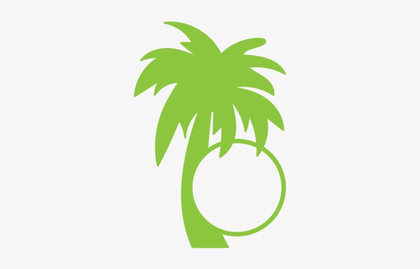 Summer Monogram Frame - Palm Trees, transparent png #3601090