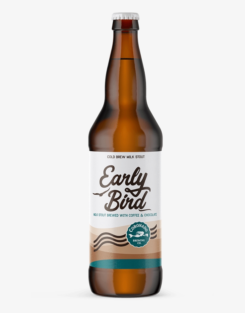 Early Bird Cold Brew Milk Stout Makes Seasonal Return - Beer Bottle, transparent png #3601264