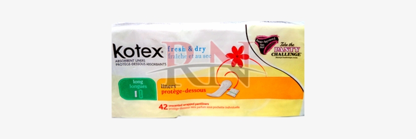 Fresh & Dry Liners, Long 42ct - Kimb Clark Pad Maxi Kotex Reg Abs 24ea/pk 12pk/cs, transparent png #3601342