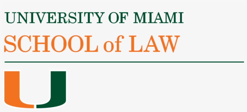 University Of Miami School Of Law Logo - University Of Miami Law School Logo, transparent png #3601385