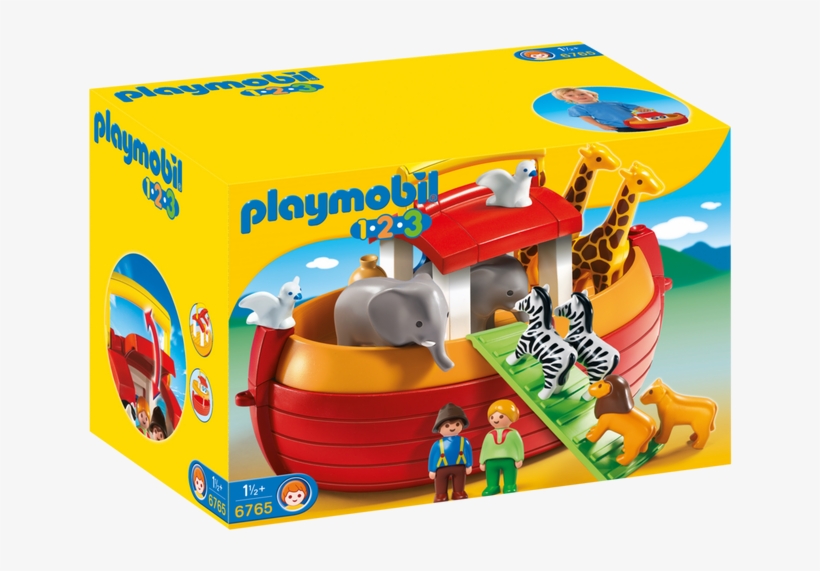 My Take Along Noah's Ark By Playmobil - Playmobil 123 Noahs Ark, transparent png #3601602