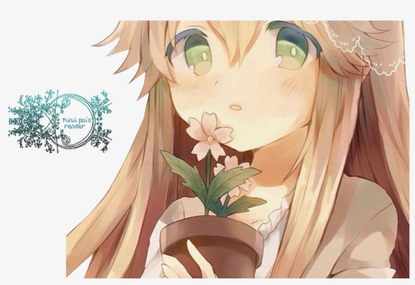 Anime Girl Flower Crown Tumblr Hitman Game - Small Cute Anime Girl, transparent png #3601996