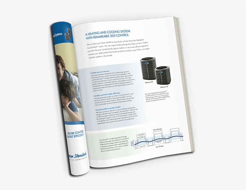 American Standard Hvac Guide Cover - Brochure, transparent png #3602257