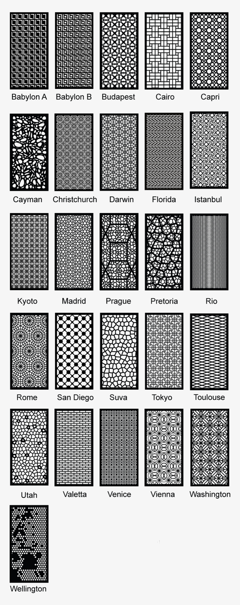 Options In Metal, Alum, Plywood - Decorative Metal Screen, transparent png #3603033