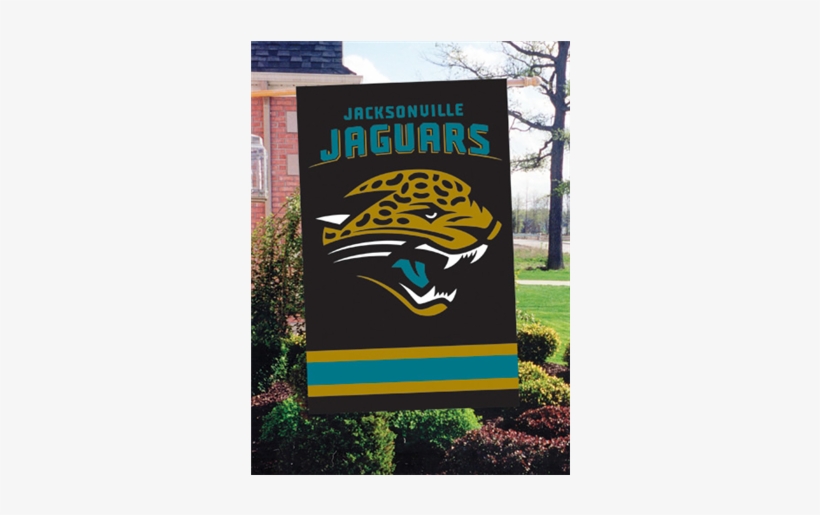 Jacksonville Jaguars Applique Banner Flag - Nfl Appliqué House Flag The Party Animal Nfl Team:, transparent png #3603088