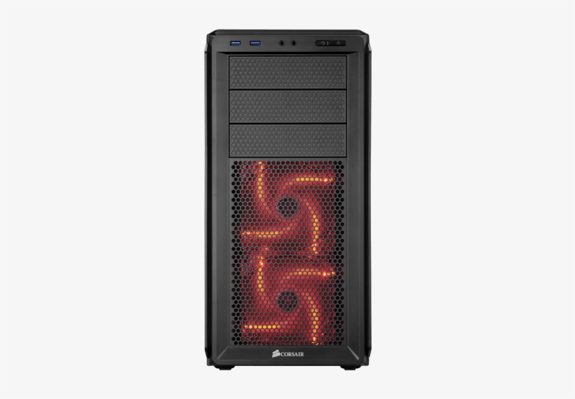 Corsair Graphite Series 230t M - Corsair Cc-9011036-ww Midi-tower Black Computer Case, transparent png #3603339