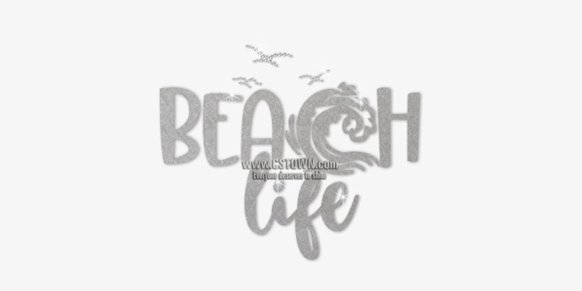 Iss Beach Life Nailhead Decal - Beach, transparent png #3603775