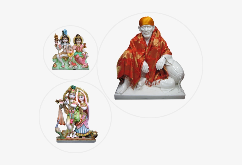 Omsai Art - Krishna Radha Statue, transparent png #3605133