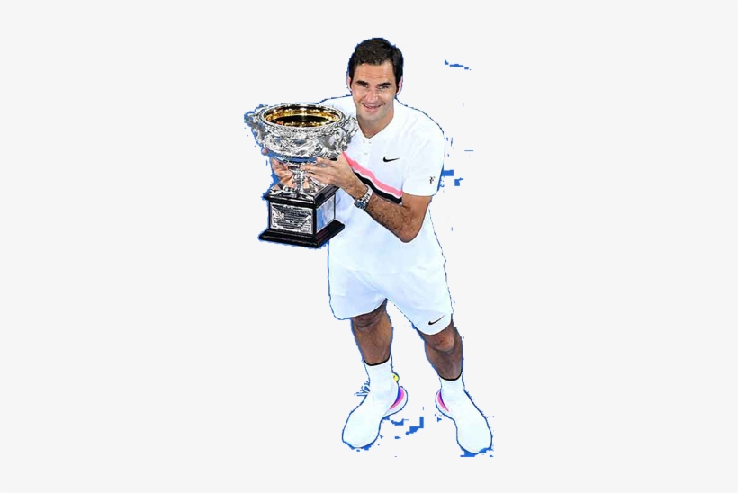 Roger Federer Grand Slam 20 Shower With Grand Slam - Trophy, transparent png #3605271
