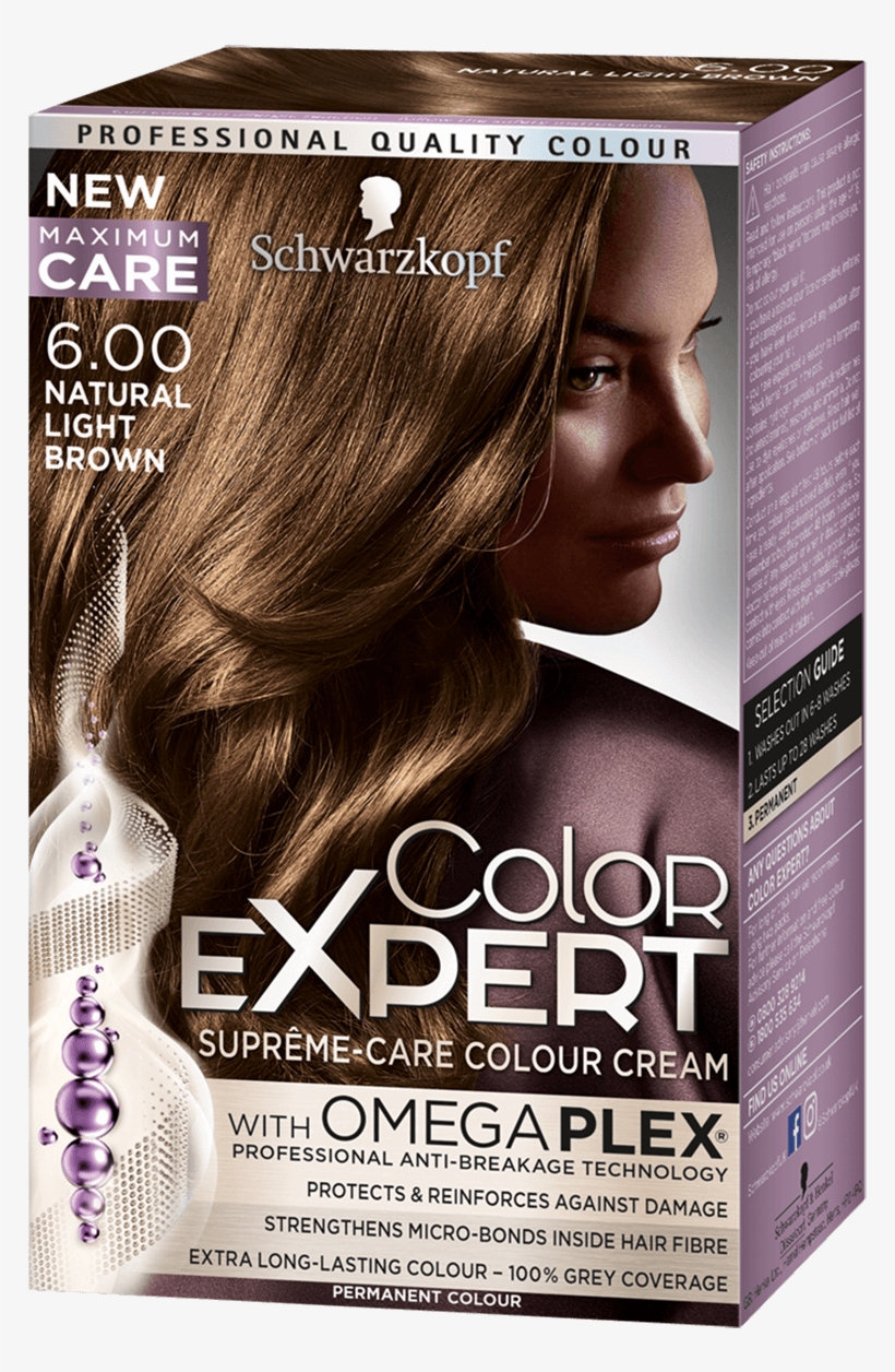 Color Expert Color Creme - Schwarzkopf Color Expert Natural Light Brown 6.0 Hair, transparent png #3605892