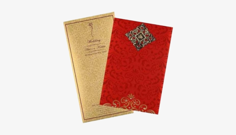 Custom Wedding Cards Printing - Indian Wedding Card Png, transparent png #3606004