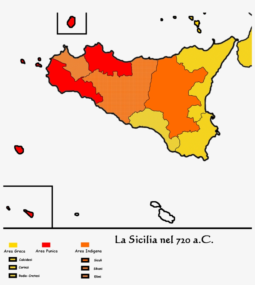 Administrative Map Of Sikelia - Province Carmelitane Di Sicilia, transparent png #3606540