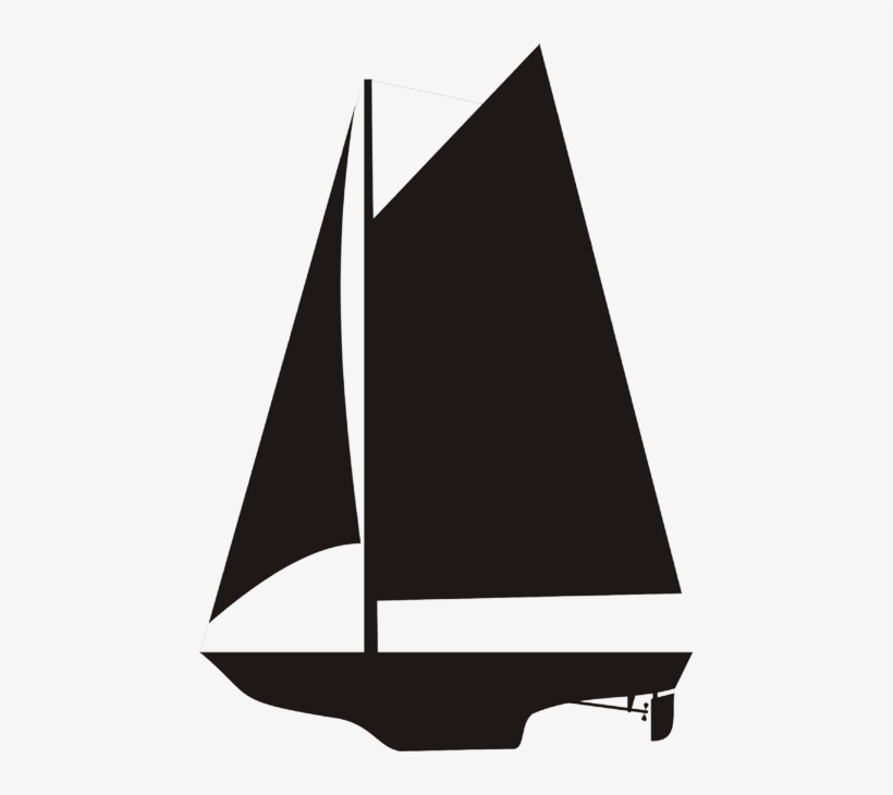 Yacht Clipart Mast - Gaff Vs Bermuda Rig, transparent png #3607253