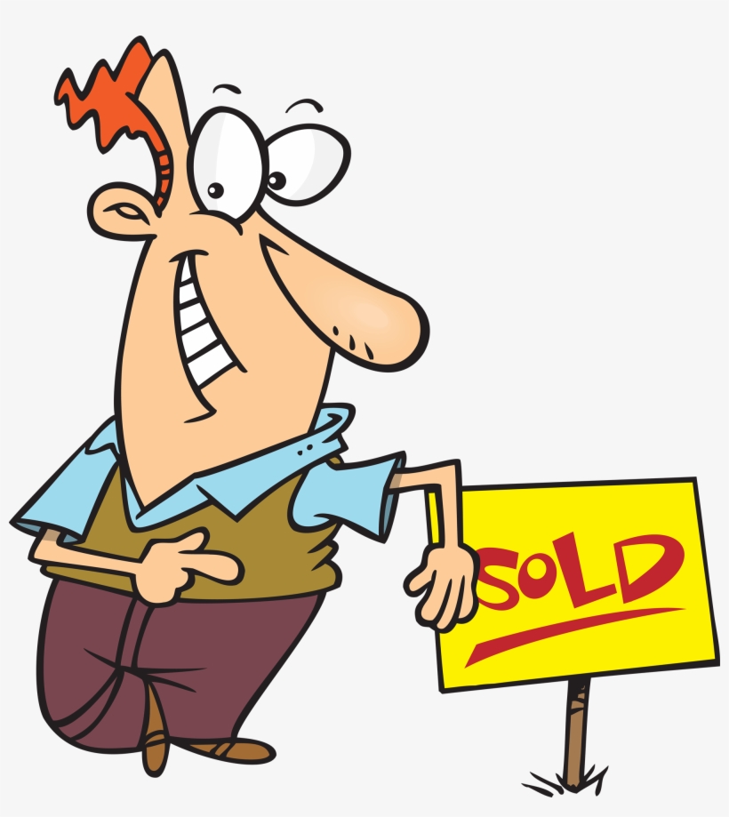 Seller Or Buyer A Thank You Gift - Seller And Buyer Cartoon, transparent png #3607540